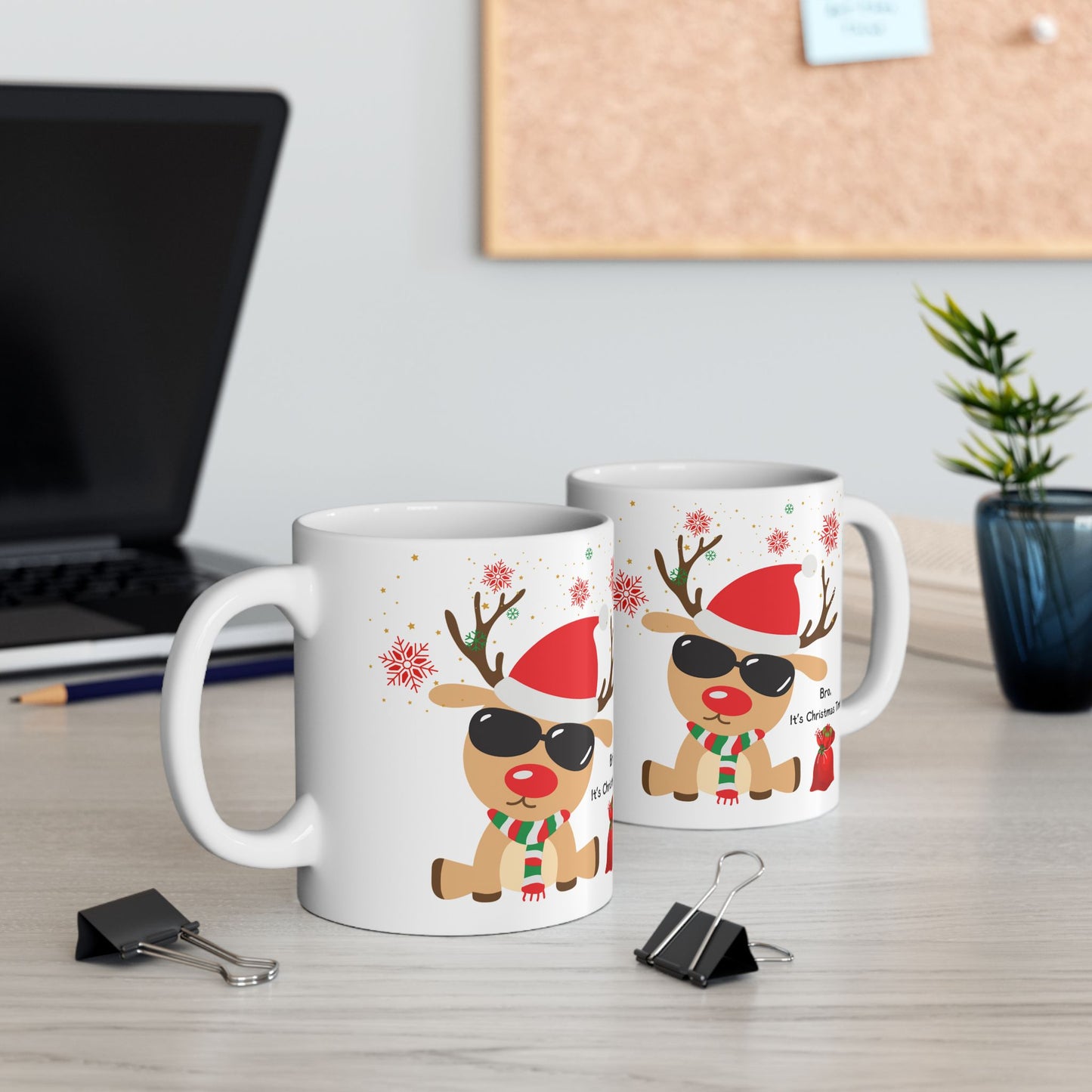 Cute Reindeer Mug, 11 oz