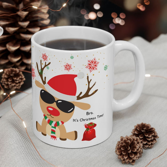 Cute Reindeer Mug, 11 oz