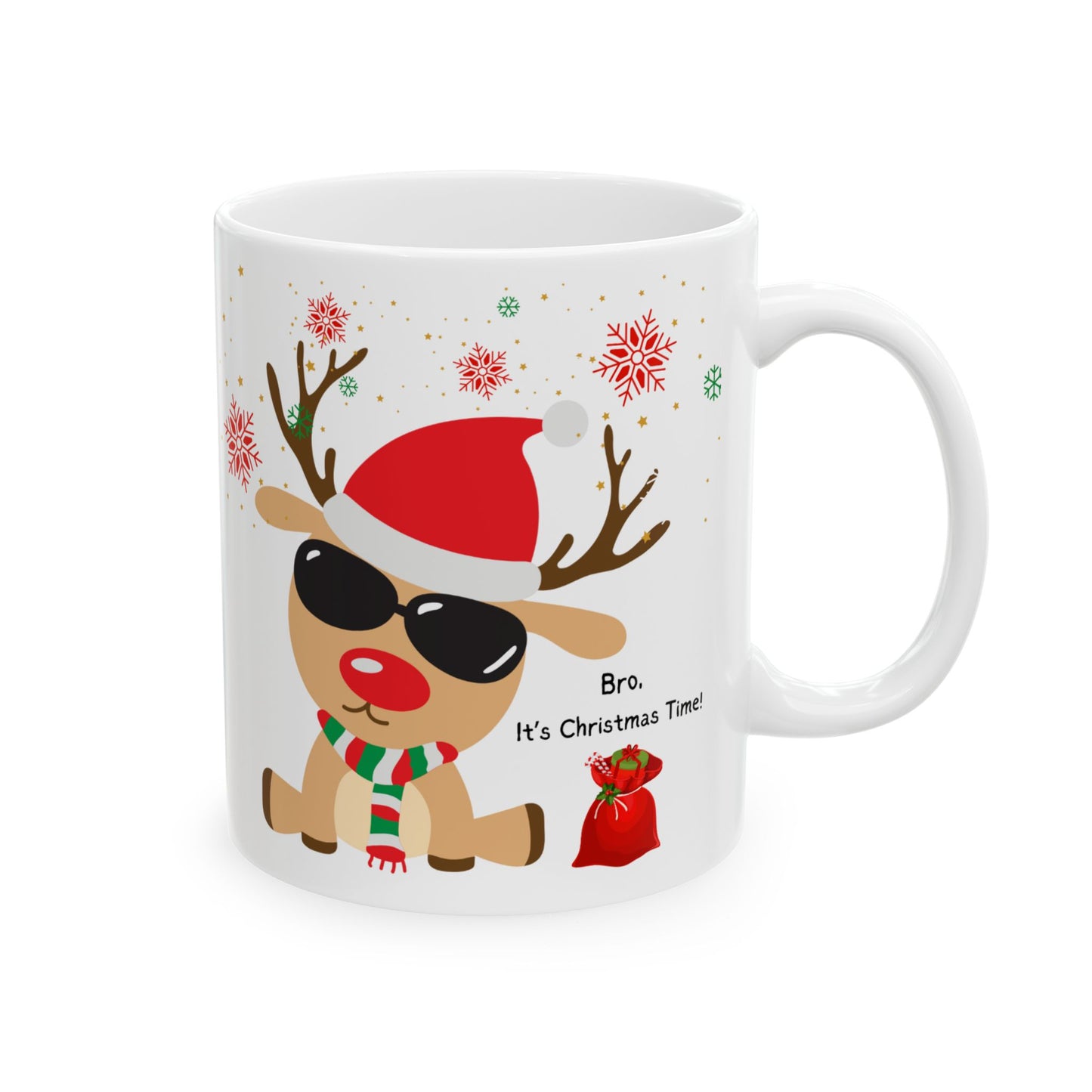 Cute Reindeer Mug, 11 oz