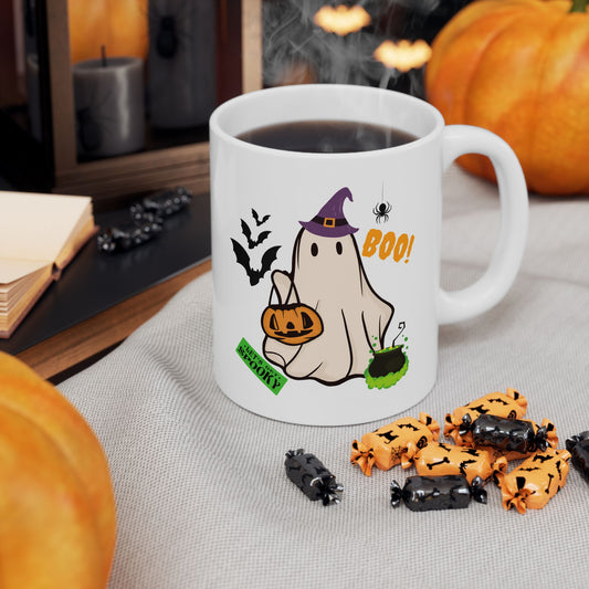 Adorable Ghost Mug, 11 oz